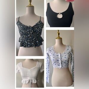 Crop Top - Bundle  Romwe / Tally Weijl / Forever 21 Size XS / S